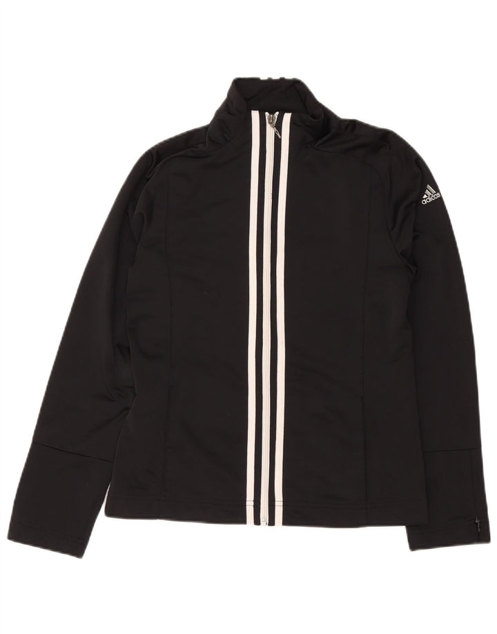 Adidas - Chaqueta de chándal para mujer, talla 10, color negro, poliéster