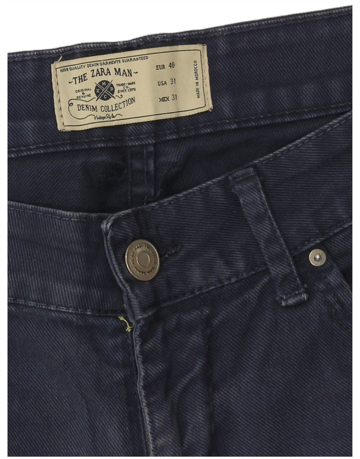 Zara Pantalones cortos vaqueros para hombre EU 40 Medium W31 Azul marino