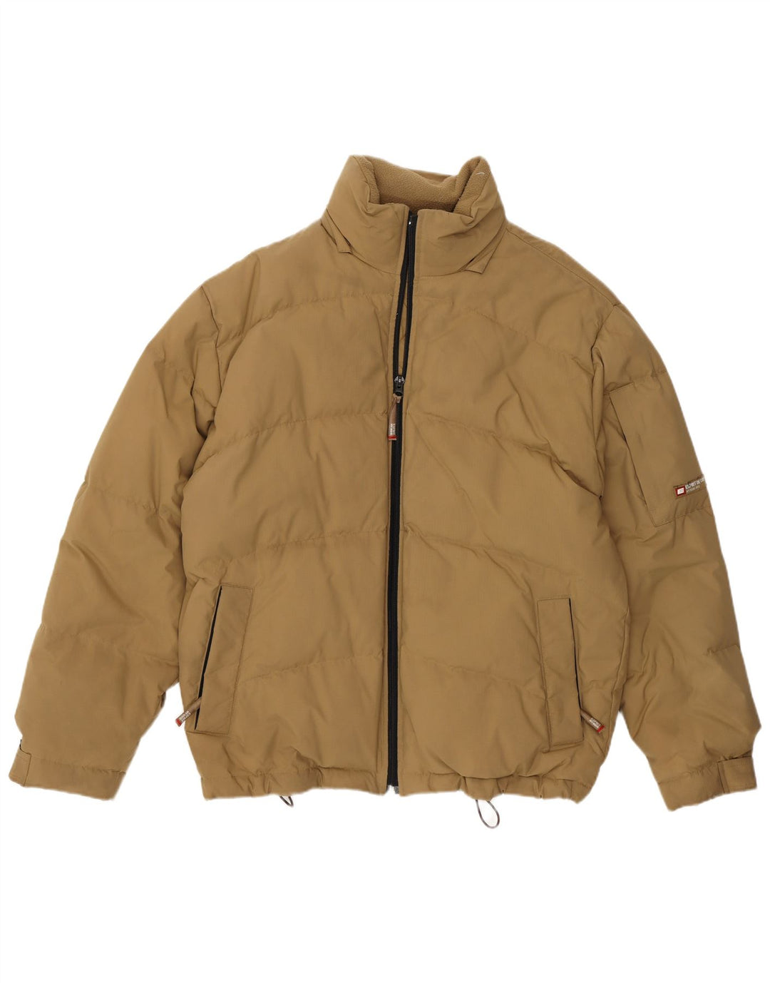 Esprit Chaqueta acolchada holgada para hombre UK 36 Small Beige Nylon