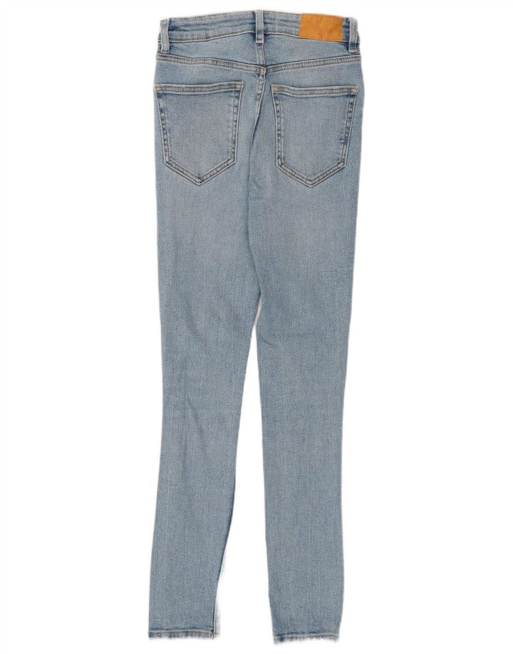 Zara Vaqueros Pitillo Mujer EU 34 XS W24 L27 Algodón Azul