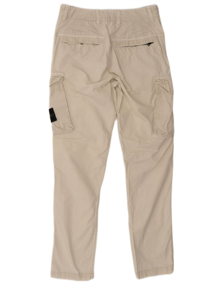 STONE ISLAND Pantalón cargo slim para hombre W29 L29 Algodón beige