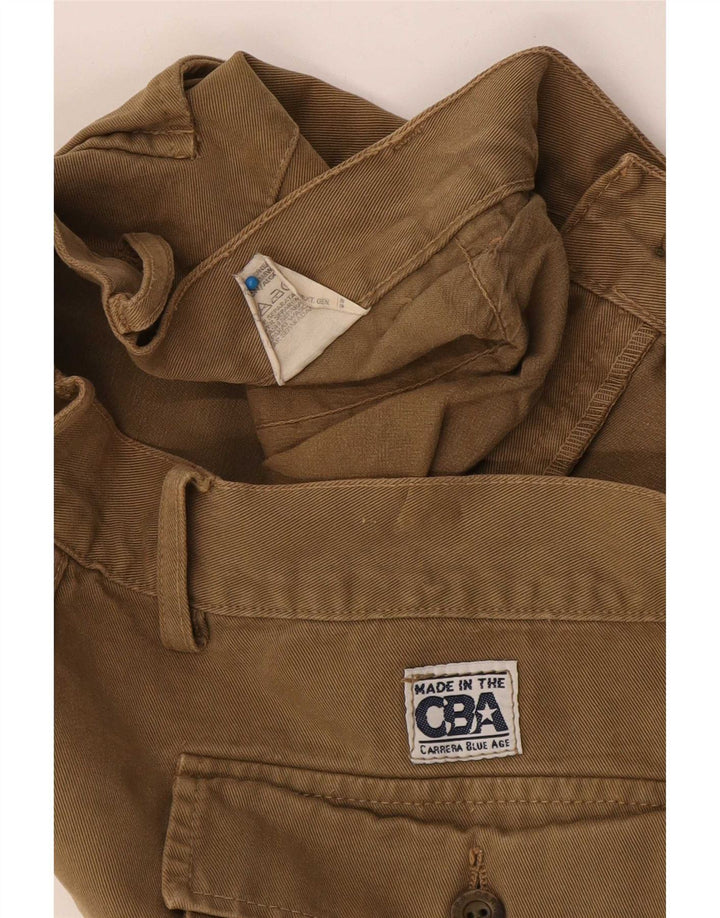 Pantalón cargo recto para hombre Carrera W36 L33 Algodón beige