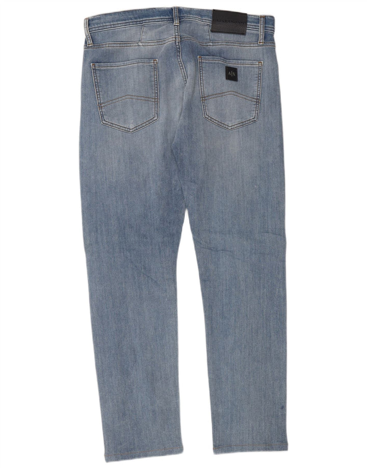 Armani Exchange Vaqueros ajustados para hombre W33 L32 Algodón azul