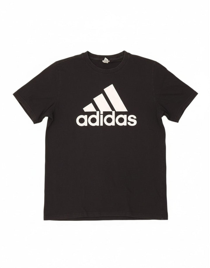 ADIDAS Mens Graphic T-Shirt Top Large Black