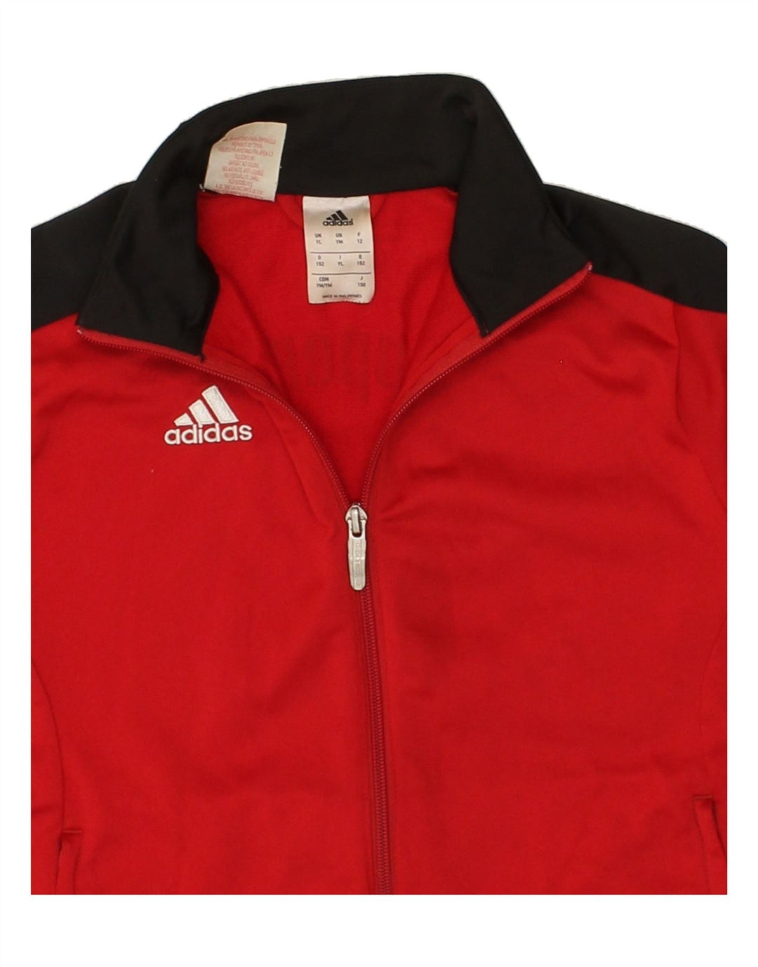 ADIDAS Boys Graphic Tracksuit Top Jacket 11-12 Years Large  Red Vintage Adidas and Second-Hand Adidas from Messina Hembry 