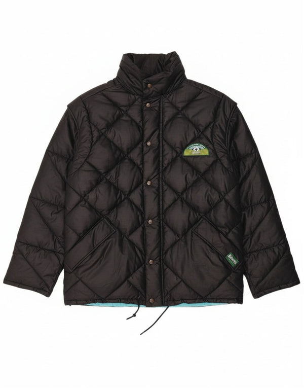 DOLOMITE Chaqueta acolchada reversible para hombre UK 34 XS Poliéster negro