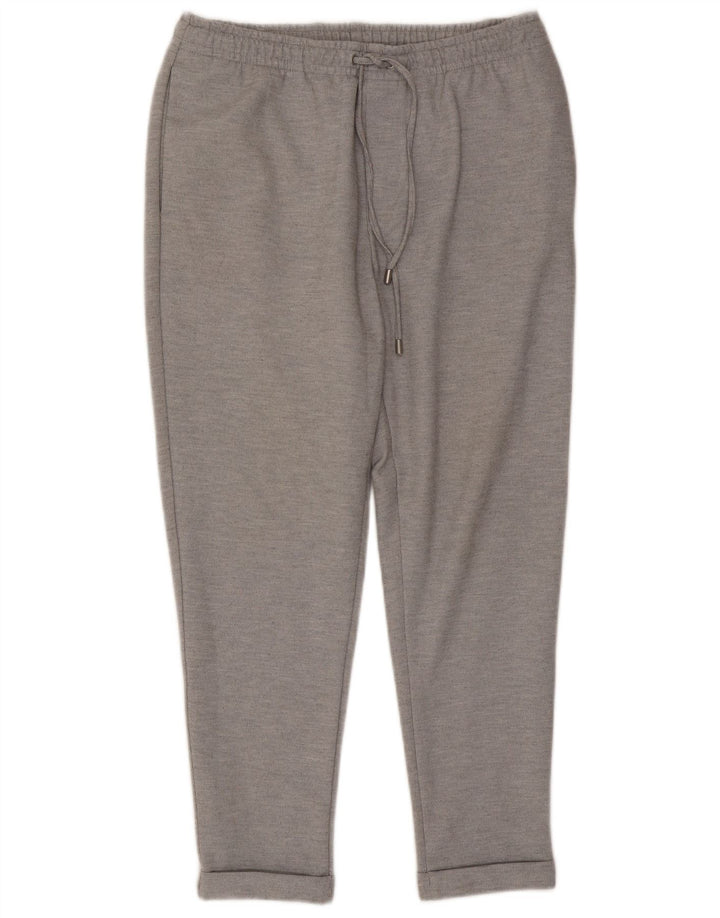 Zara Mujer Pantalones De Chándal UK 46 Large Gris
