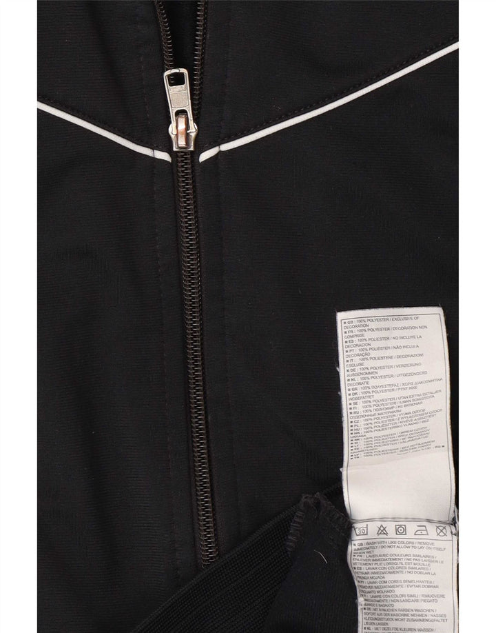Nike - Chaqueta de chándal para mujer, talla 8, talla pequeña, poliéster negro
