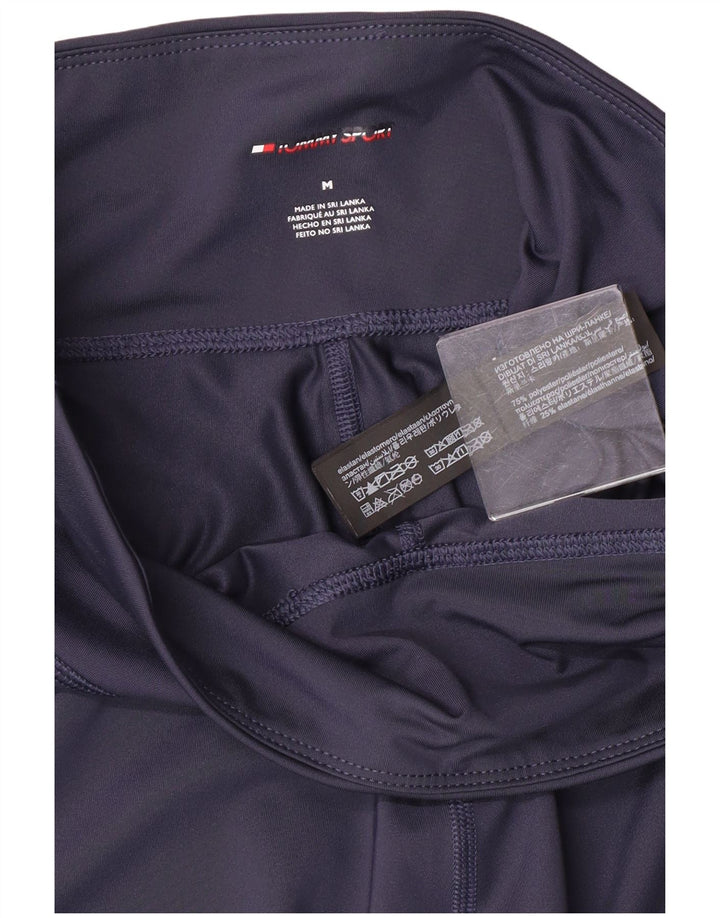 Tommy Hilfiger Leggings gráficos para mujer UK 12 Poliéster azul marino mediano