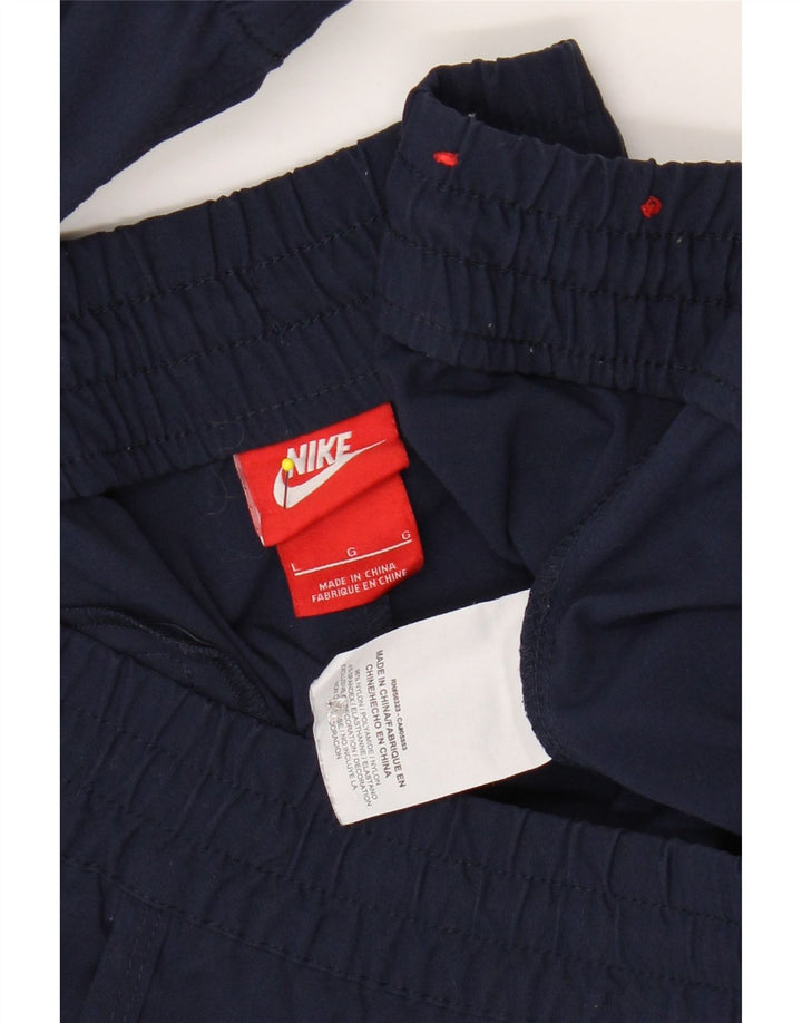NIKE Hombre Pantalones de Chándal Joggers Large Azul Marino Nylon