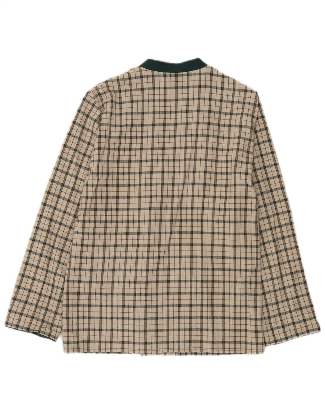 Vintage mujer chaqueta blazer de doble pecho EU 38 medio off white check
