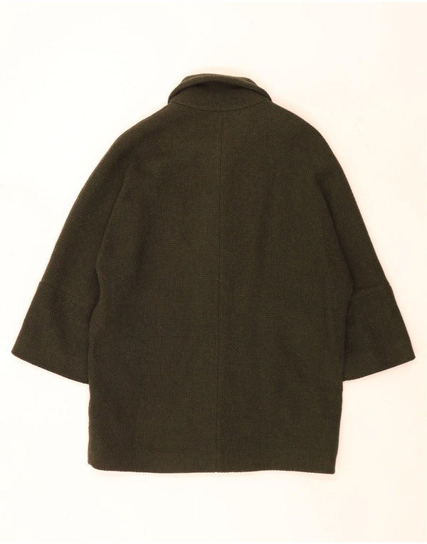 Massimo Dutti Abrigo Oversize Mujer UK 10 Small Lana Caqui