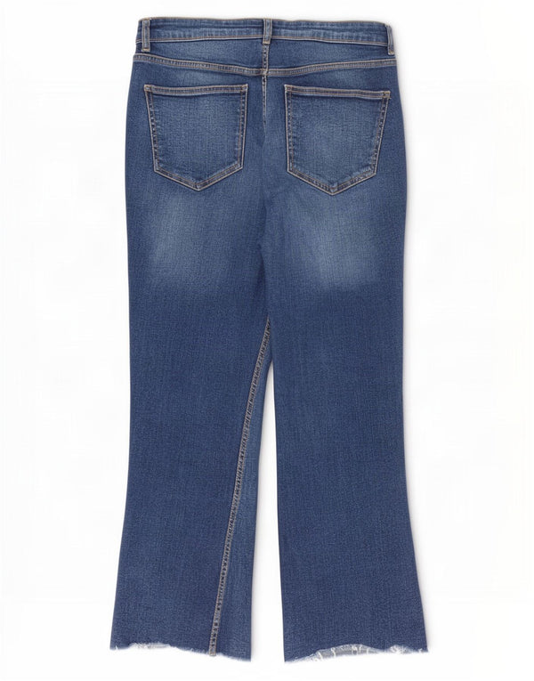 Zara Vaqueros Rectos Mujer EU 44 XL W34 L26 Azul