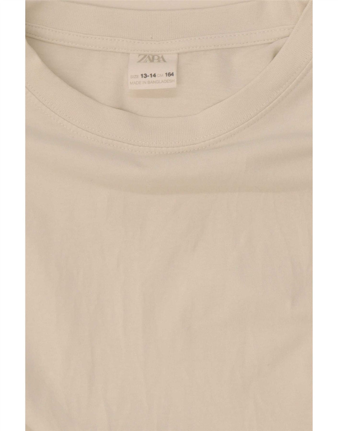 Zara Top Niña Manga Larga 13-14 Años Blanco