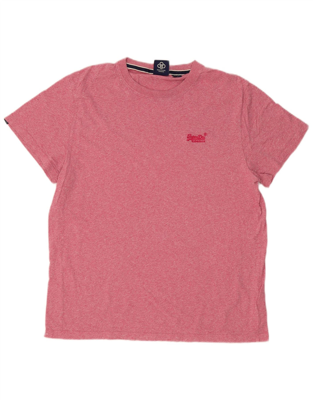 Superdry Camiseta para hombre Top 2XL Algodón rosa