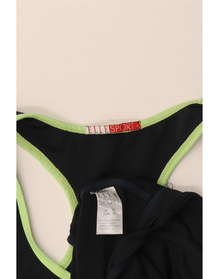 Top sin mangas gráfico para mujer Elle Sport UK 40 Poliéster geométrico gris medio