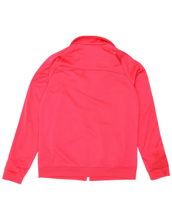 Adidas Mujer Chándal Top Chaqueta UK 16/18 Grande Rosa Poliéster