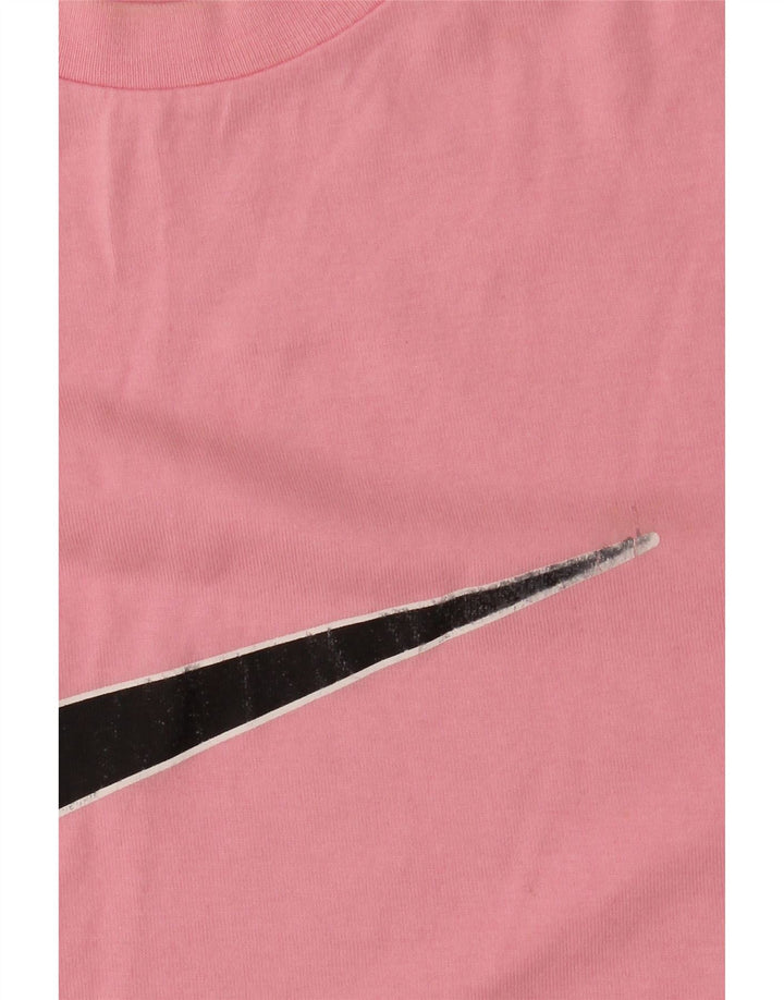 Nike Camiseta gráfica para hombre Top de algodón rosa medio