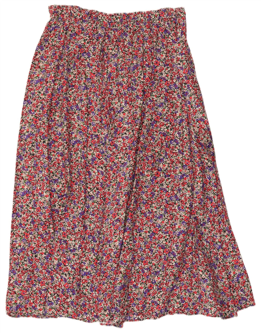 Zara Mujer Falda Acampanada Grande W32 Multicolor Floral