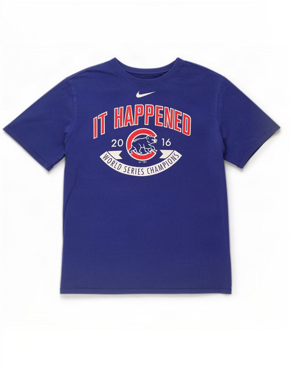 Nike Chicago Cubs - Camiseta gráfica para hombre, talla grande, color azul