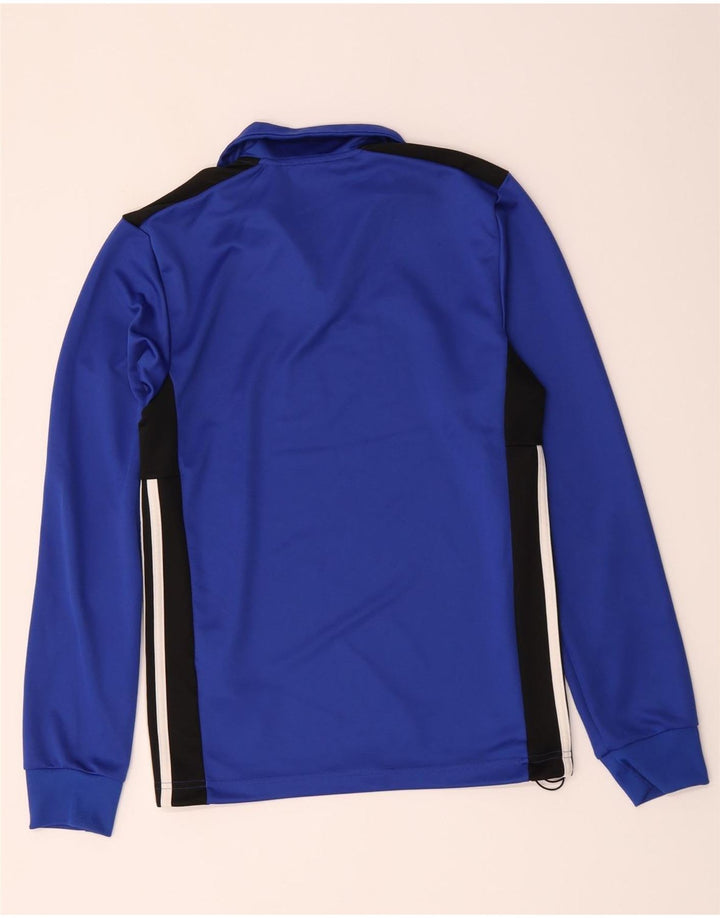 Adidas Hombre Climalite Zip Neck Jersey Chándal Top XS Azul Colorblock