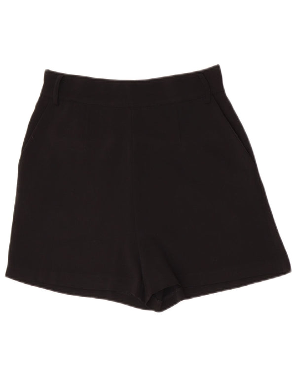 Guess Pantalones cortos de cintura alta para mujer UK 4 XS W24 Poliéster negro