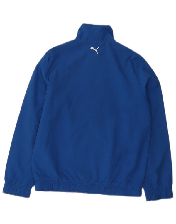 Puma Boys Graphic Chándal Top Chaqueta 9-10 Años Azul Poliéster