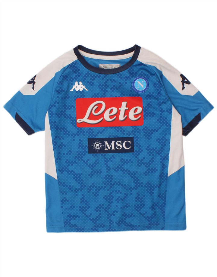 Kappa Camiseta gráfica para niños 4-5 años Azul Colorblock