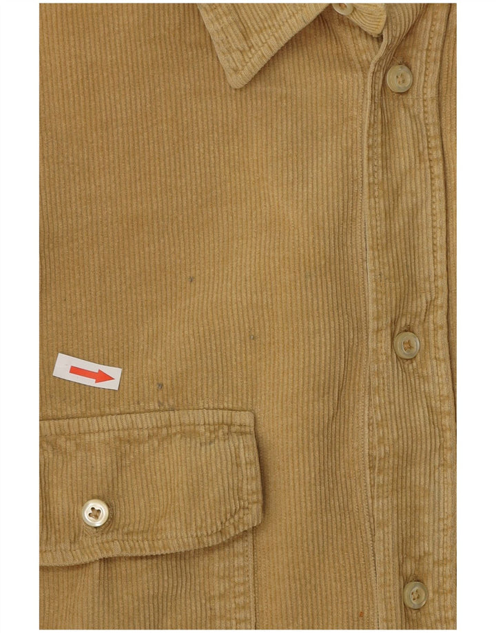 Murphy & Nye Camisa de pana Sailmakers para hombre XL Beige