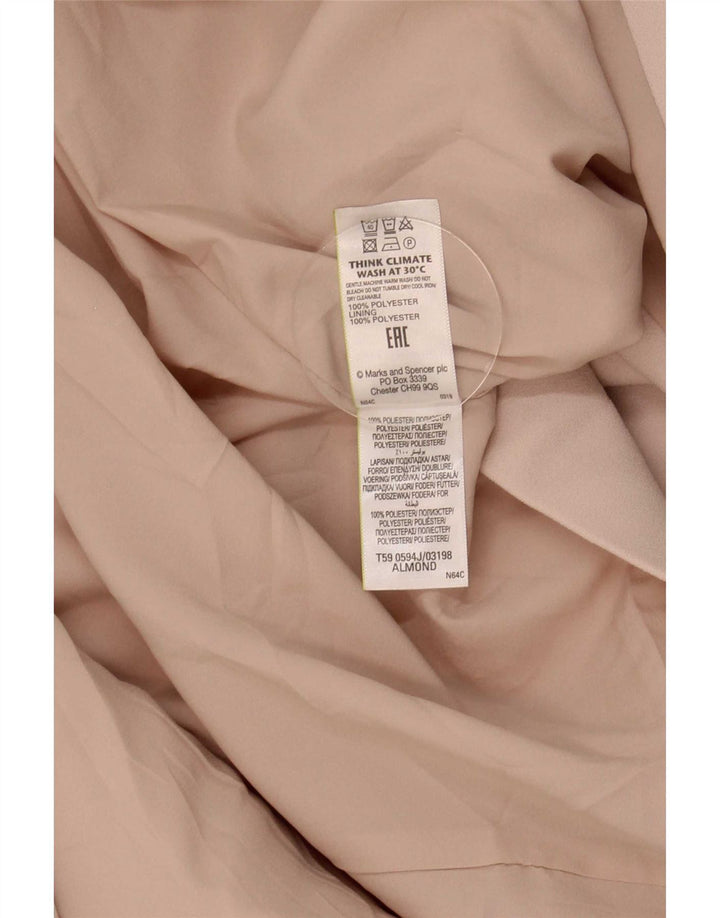 Marks & Spencer Chaqueta Americana Abierta de Manga 3/4 para Mujer UK 24 4XL Rosa