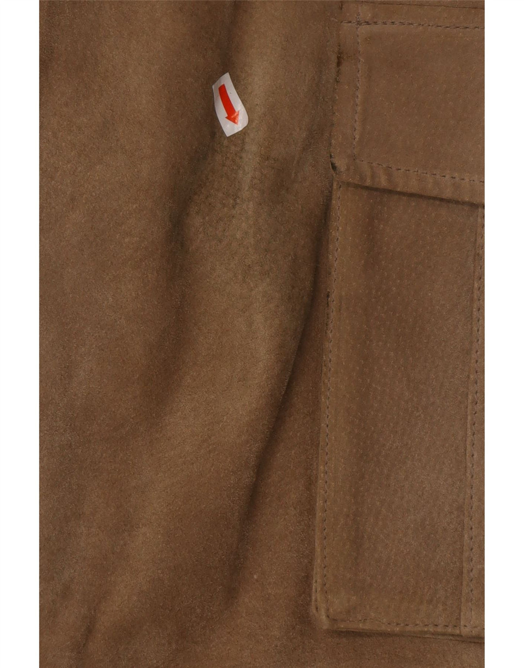 JOHN F GEE Pantalones cargo rectos de ante para hombre EU 50 Large W34 L32 Beige