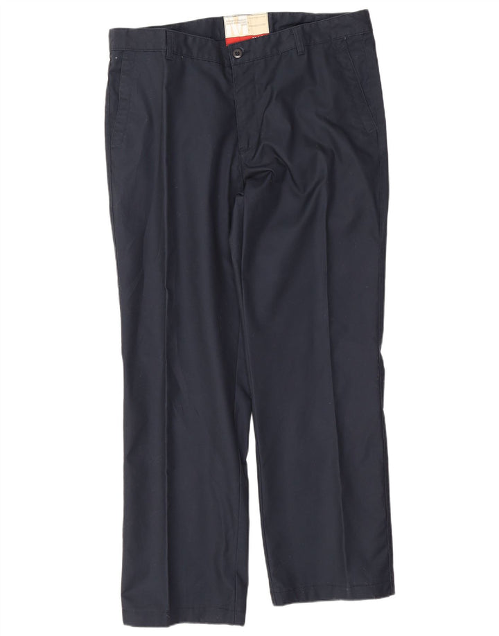 Mash Pantalón chino recto para hombre W38 L30 Azul marino