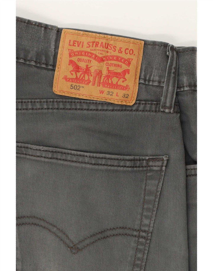 Vaqueros Levi's 502 Tapered para hombre W32 L32 Algodón gris