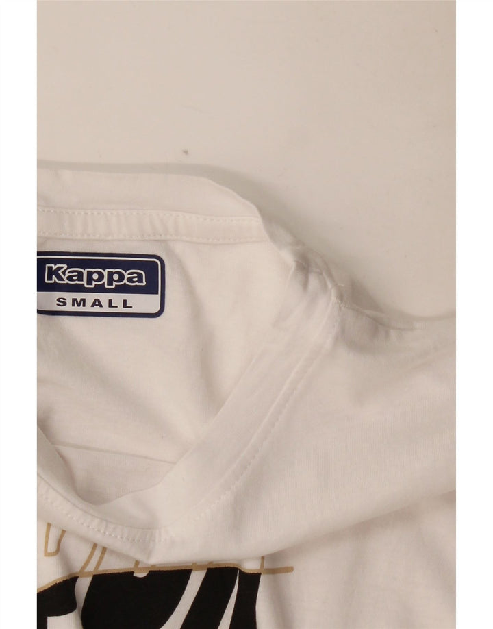 KAPPA Camiseta gráfica para mujer Top UK 10 Small White