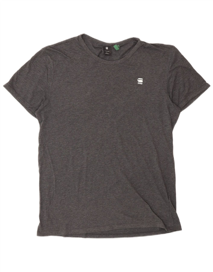 G-STAR Hombre Camiseta Top Grande Gris Algodón