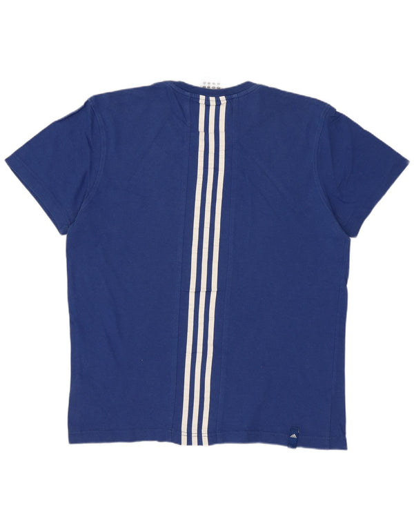 Adidas Camiseta gráfica para hombre Top UK 36/38 Small Blue Cotton