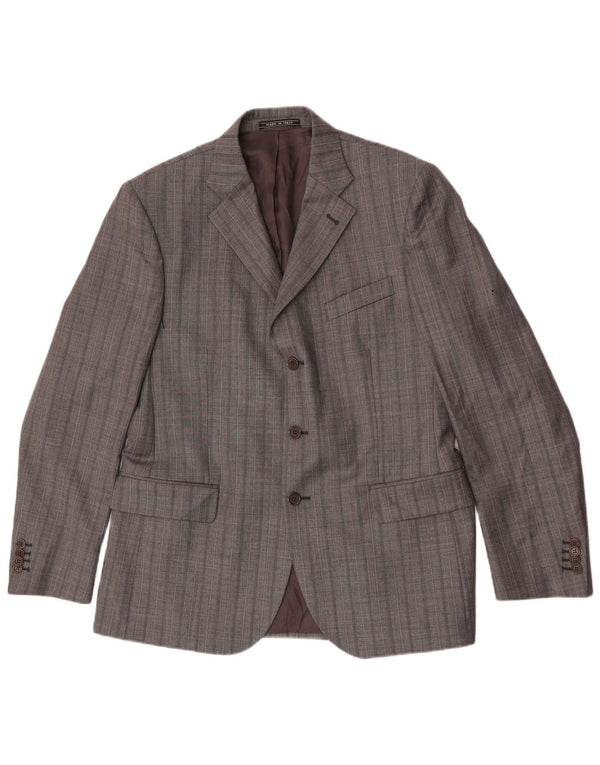Loro Piana Traje de 2 piezas con 3 botones para hombre IT 52 XL W34 L32 Lana a rayas grises
