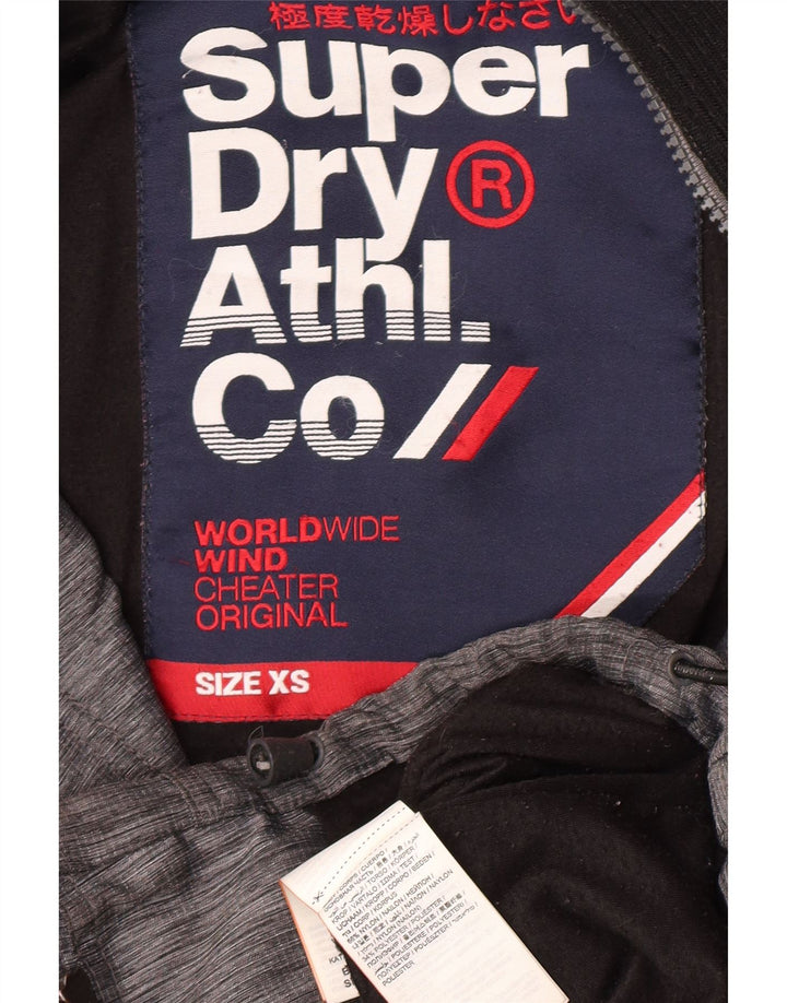 Superdry Chaqueta cortavientos para hombre ES 34 XS Gris Nylon