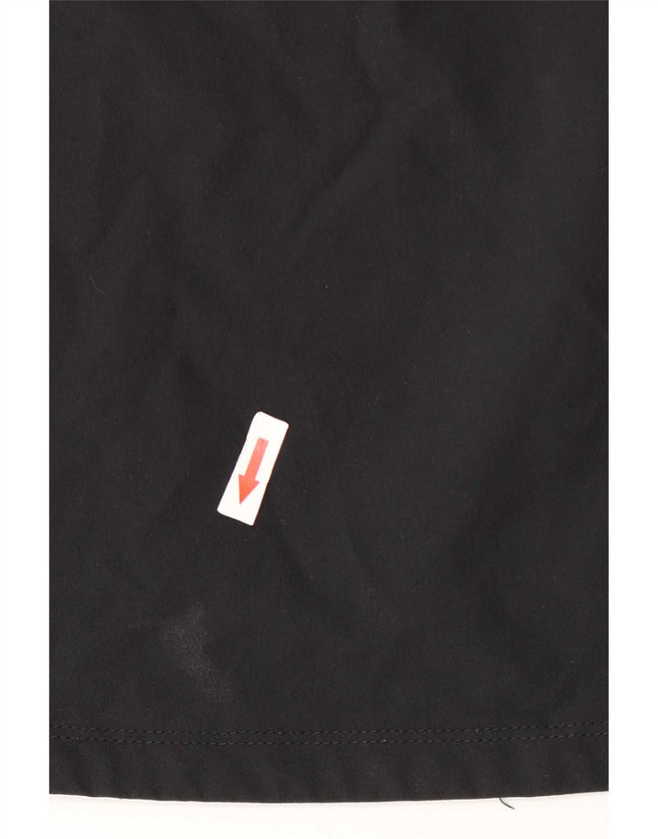The North Face Sudadera con cuello y cremallera para hombre, parte superior de chándal con bloques de color negro grande