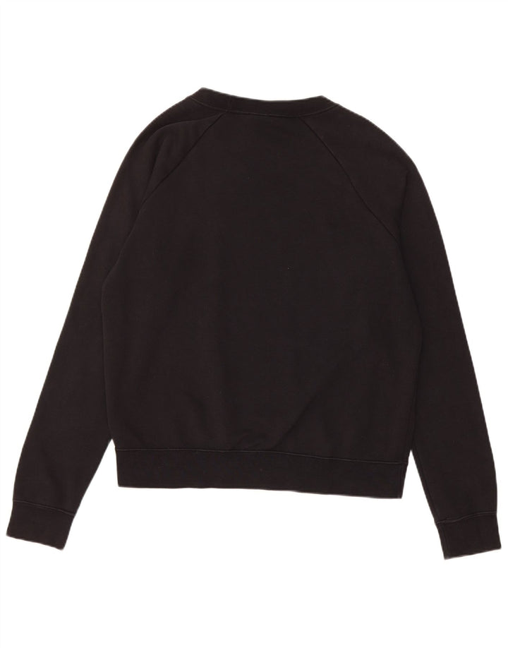 Nike - Sudadera de gran tamaño con gráfico para mujer, talla 40, talla pequeña, algodón negro