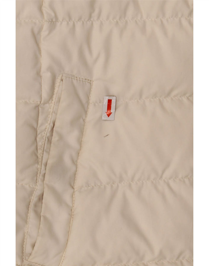 Tommy Hilfiger Chaqueta acolchada para hombre UK 36 Small Off White Poliéster