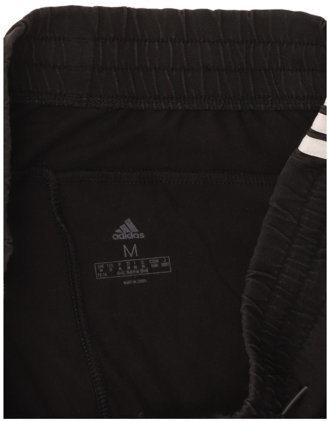 ADIDAS Pantalones de chándal para mujer Joggers UK 12/14 Mediano Negro Algodón