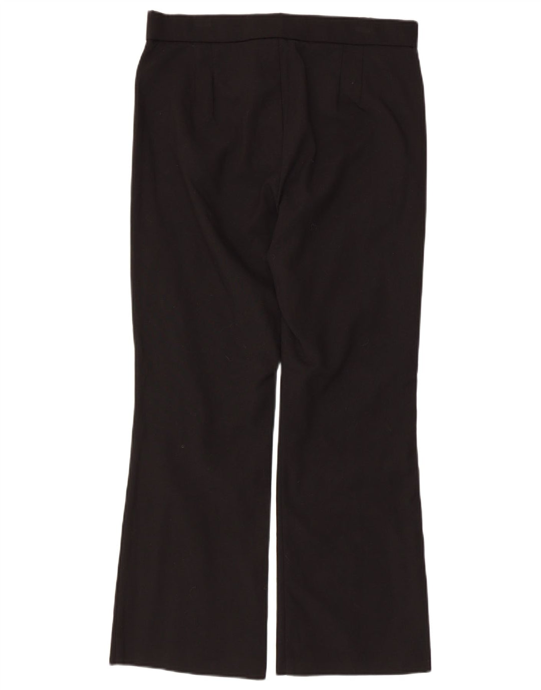 Zara Mujer Pantalones Casuales Rectos Regulares Grande W32 L26 Negro