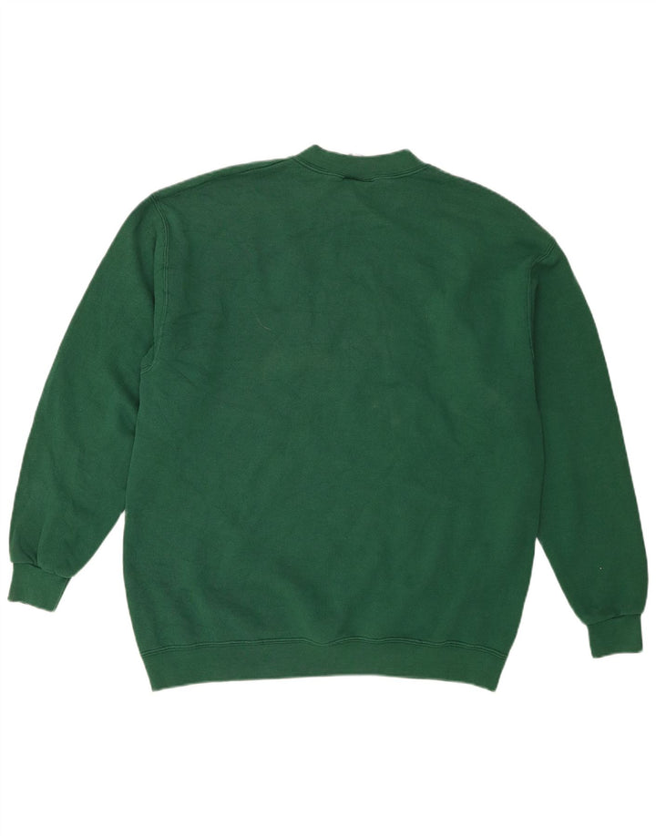 Lee Sudadera Con Estampado De Hombre Jersey Grande De Algodón Verde