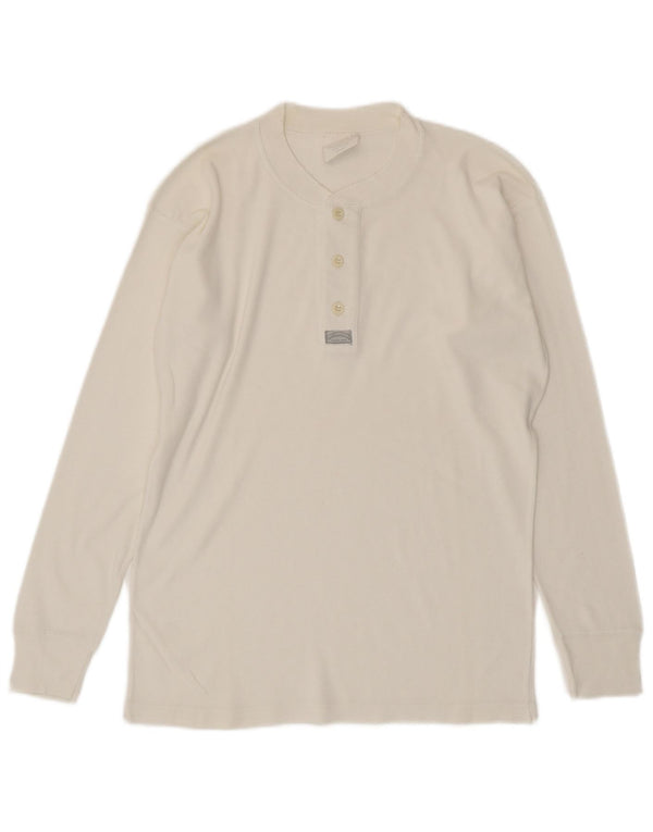 Levi's Hombre Top Manga Larga Pequeño Algodón Blanco
