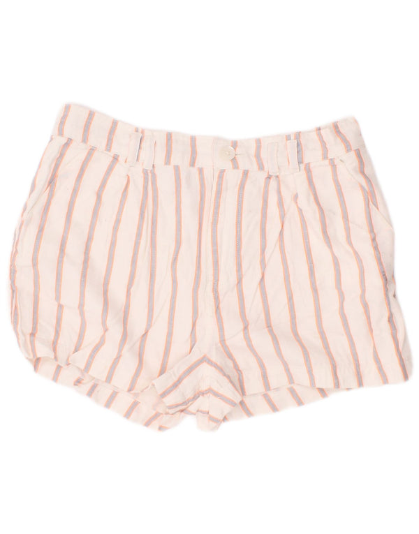 Tommy Hilfiger Pantalones cortos chinos para niños 11-12 años W26 Viscosa a rayas blancas
