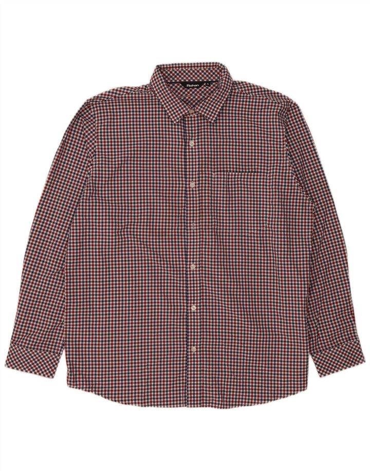 Camisa Rohan Hombre XL Poliamida Vichy Roja