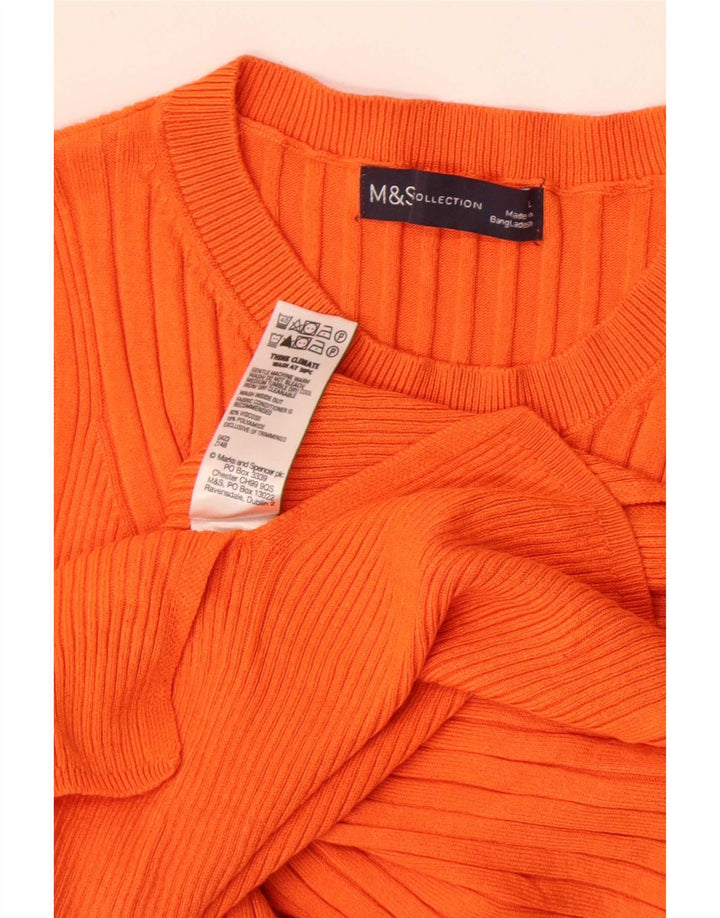 Marks & Spencer Top sin mangas para mujer UK 44 Viscosa naranja grande