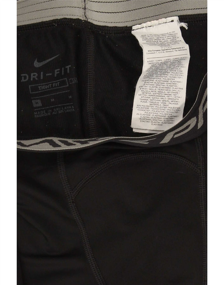 Nike Leggings gráficos Dri Fit para mujer UK 12 Mediano Negro Poliéster