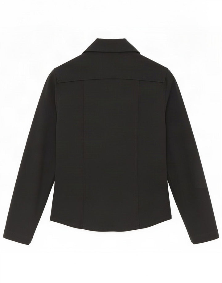 Stefanel Chaqueta Bomber Mujer IT 38 XS Poliamida Negra